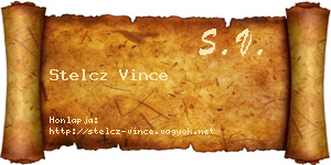Stelcz Vince névjegykártya